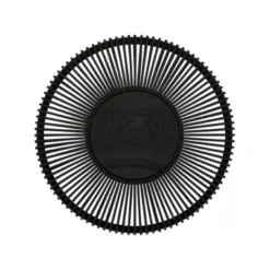 Umage Clava Up vägglampa, svart ek Ø49