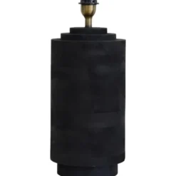 Hallbergs Belysning Columna Lampfot L Antik svart 21cm
