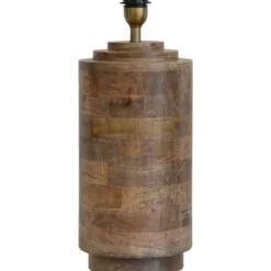 Hallbergs Belysning Columna Lampfot L Åldrat trä 21cm