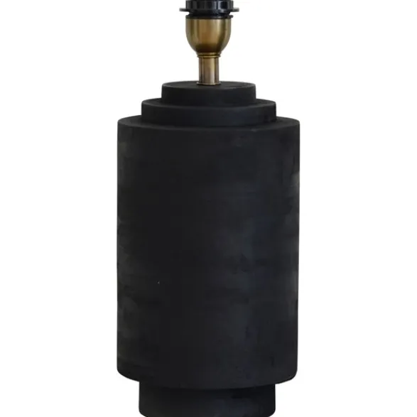 Hallbergs Belysning Columna Lampfot M Antik svart 17cm