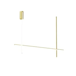FLOS Coordinates C2 taklampa, anodiserad champagne