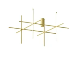FLOS Coordinates C4 taklampa, anodiserad champagne