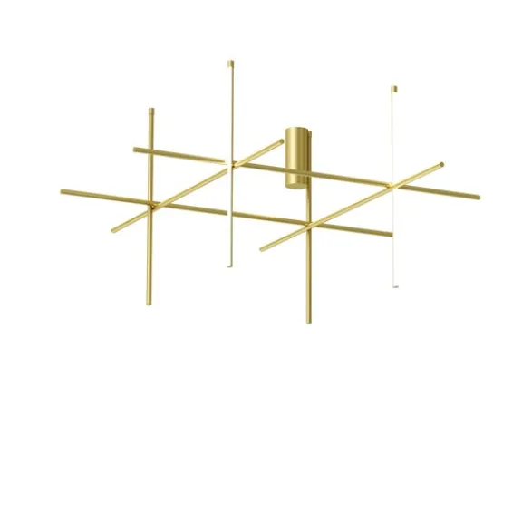 FLOS Coordinates C4 taklampa, anodiserad champagne