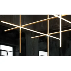 FLOS Coordinates C1 taklampa, anodiserad champagne