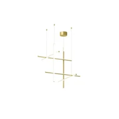 FLOS Coordinates S3 taklampa, anodiserad champagne