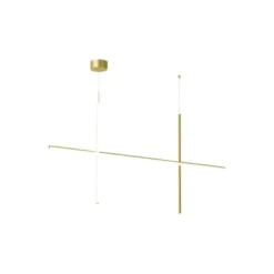 FLOS Coordinates S2 taklampa, anodiserad champagne