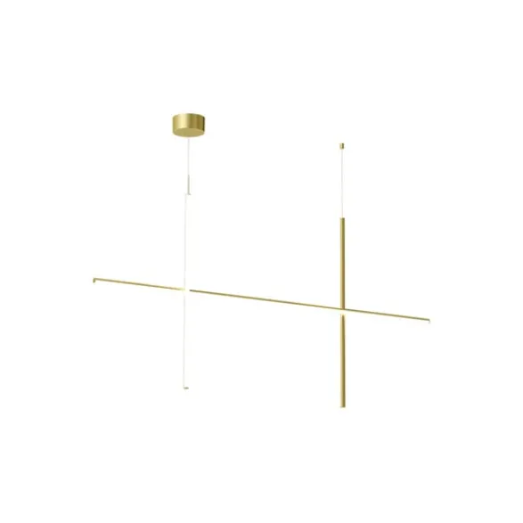 FLOS Coordinates S2 taklampa, anodiserad champagne