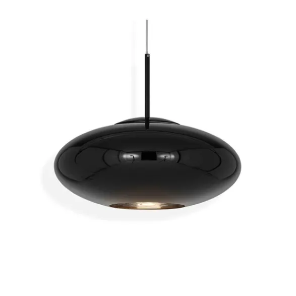 Tom Dixon Copper Black Wide pendel, svart 50cm