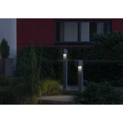 Konstsmide Cremona trädgårdsstolpe LED, mörkgrå