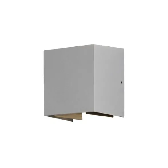 Konstsmide Cremona vägglykta aluminium, 13 cm