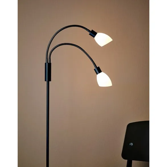 Herstal Cut golvlampa (2) svart G9