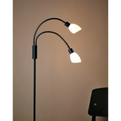 Herstal Cut golvlampa (2) svart G9