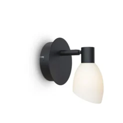 Herstal Cut vägglampa (1) svart G9