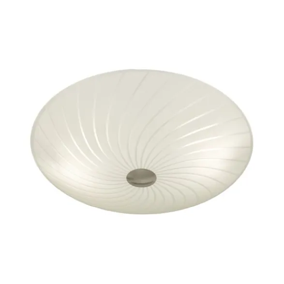 Aneta CYKLON plafond, 34cm, vit/stål