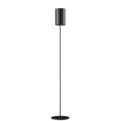 Cuero Design Cylinder Golvlampa 14 cm, Black / Black