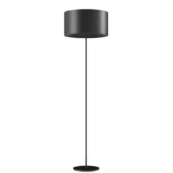 Cuero Design Cylinder Golvlampa 42 cm, Black / Black