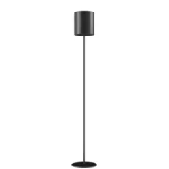 Cuero Design Cylinder Golvlampa 20 cm, Black / Black