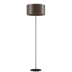 Cuero Design Cylinder Golvlampa 42 cm, Chocolate / Black