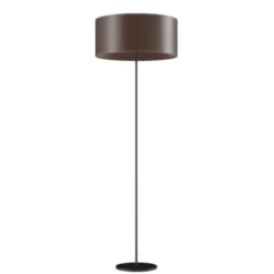 Cuero Design Cylinder Golvlampa 50 cm, Chocolate / Black
