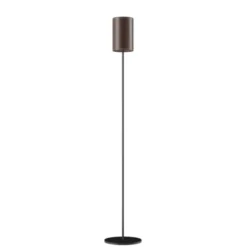Cuero Design Cylinder Golvlampa 14 cm, Chocolate / Black