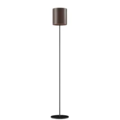 Cuero Design Cylinder Golvlampa 20 cm, Chocolate / Black