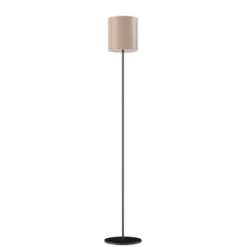 Cuero Design Cylinder Golvlampa 20 cm, Crude Nature / Black