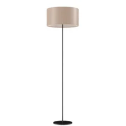 Cuero Design Cylinder Golvlampa 42 cm, Crude Nature / Black