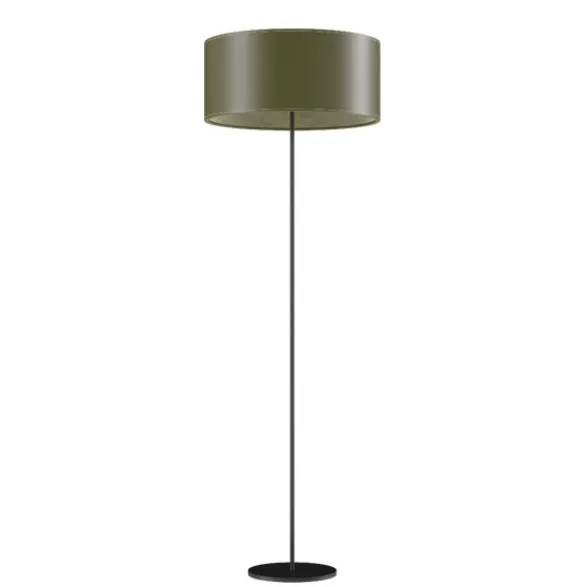Cuero Design Cylinder Golvlampa 50 cm, Grass Green / Black