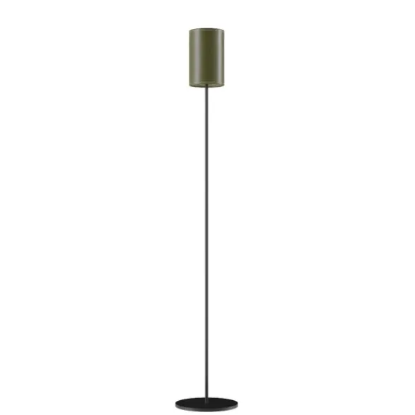 Cuero Design Cylinder Golvlampa 14 cm, Grass Green / Black
