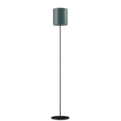 Cuero Design Cylinder Golvlampa 20 cm, Ocean Blue / Black