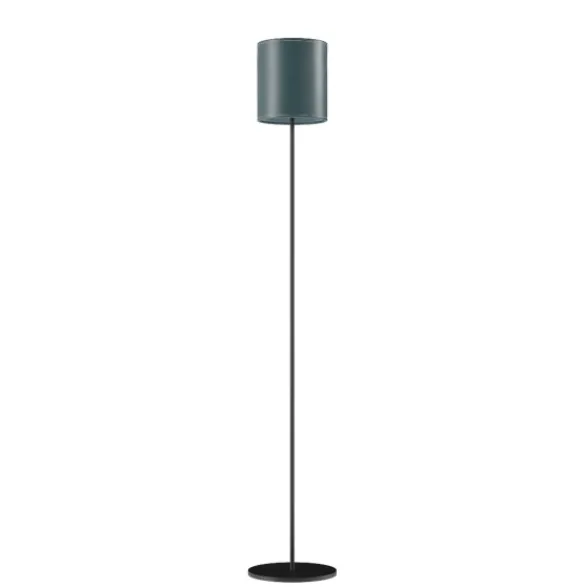 Cuero Design Cylinder Golvlampa 20 cm, Ocean Blue / Black