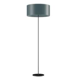 Cuero Design Cylinder Golvlampa 50 cm, Ocean Blue / Black