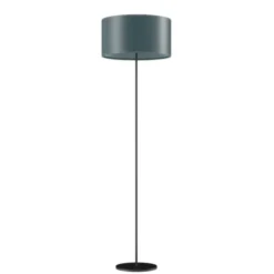 Cuero Design Cylinder Golvlampa 42 cm, Ocean Blue / Black