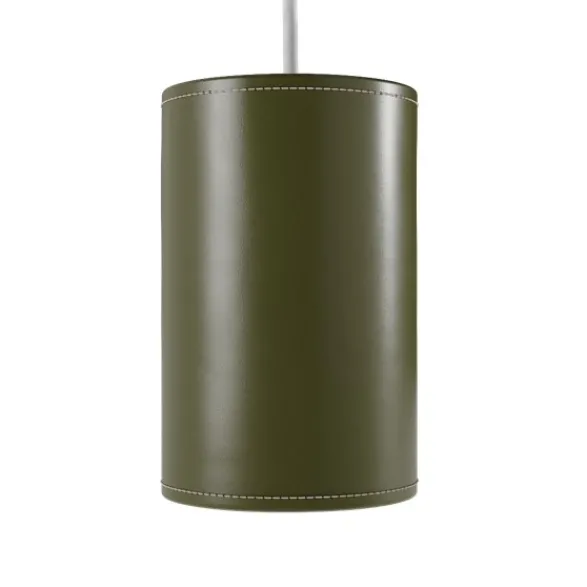 Cuero Design Cylinder Leather Pendel 14cm, Grass Green