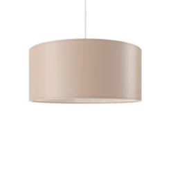 Cuero Design Cylinder Leather Taklampa 50 cm, Crude Nature