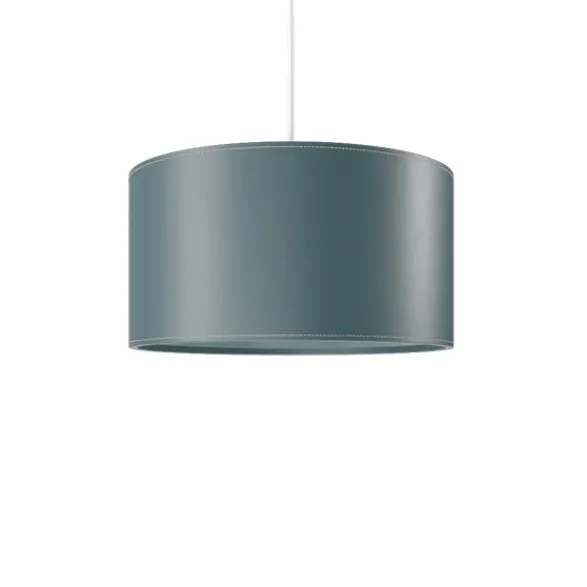 Cuero Design Cylinder Leather Taklampa 42 cm, Ocean Blue
