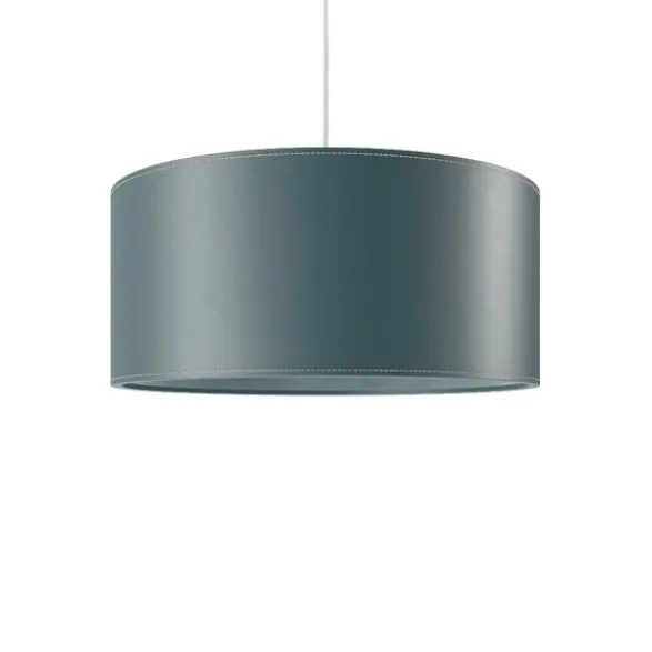 Cuero Design Cylinder Leather Taklampa 50 cm, Ocean Blue