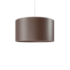 Cuero Design Cylinder Leather Taklampa 42 cm, Chocolate