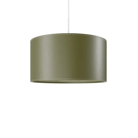 Cuero Design Cylinder Leather Taklampa 42 cm, Grass Green