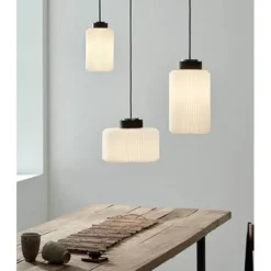 Le Klint Cylinder 182 pendel small, vit/svart