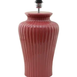 Hallbergs Belysning Dahlia Lampfot Glossy Welcoming red 26cm