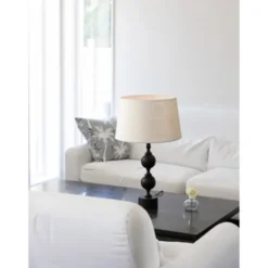 Watt & Veke Deborah lampfot, mattsvart 35cm
