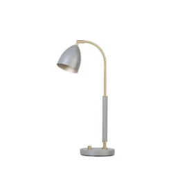 Belid Deluxe bordslampa LED, varmgrå/mässing 50,7cm