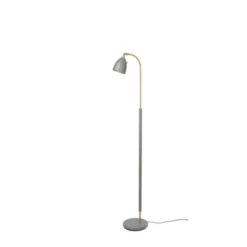 Belid Deluxe golvlampa LED, varmgrå/mässing