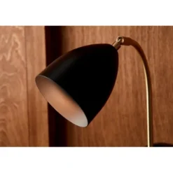 Belid Deluxe vägglampa LED, mattsvart/mässing 22cm