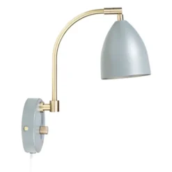 Belid Deluxe vägglampa LED, varmgrå/mässing 22cm