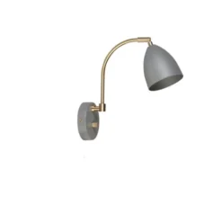 Belid Deluxe vägglampa LED, varmgrå/mässing 22cm