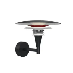 Belid Diablo vägglampa Flat svart/Glossy red