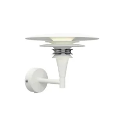 Belid Diablo vägglampa Flat vit/chrome