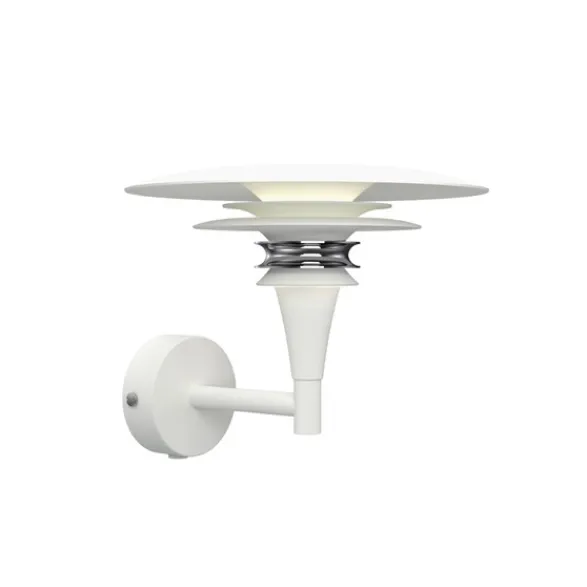Belid Diablo vägglampa Flat vit/chrome